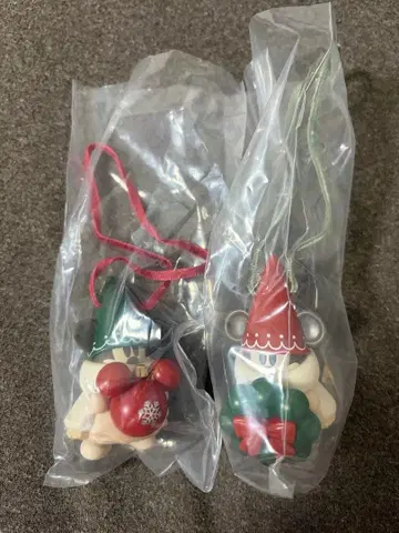 디즈니 크리스마스 릴린링 캡슐 토이 2개 세트