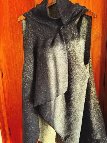 리버서블 울 혼방 스톨 그라데이션