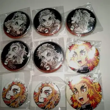 귀멸의 칼날 렌고쿠 쿄쥬로 캔뱃지 세트 복권 다이닝 WEB