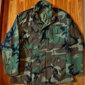 미군 실물 80s M-65 필드 자켓 카모플라쥬 S - S