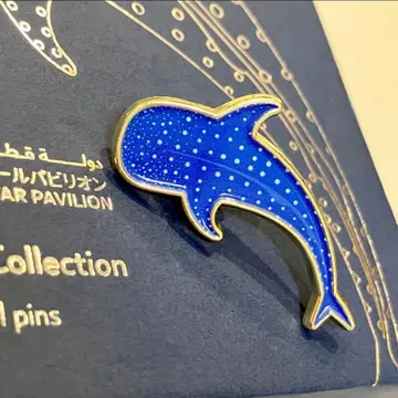 오사카 간사이 만박 카타르관 파빌리온 핀 배지 진베이 상어 씨 컬렉션