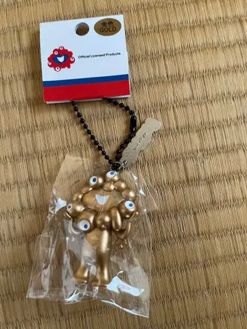 오사카 간사이 만박 금 미야쿠미야쿠 PVC 입체 키링 플레이트 포함