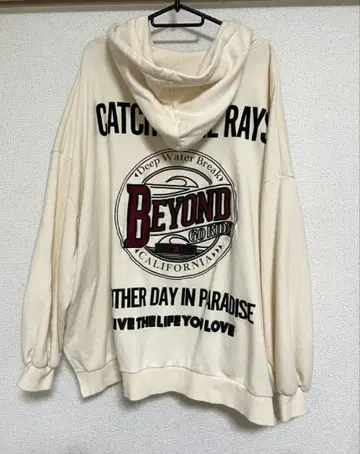 GYDA BEYOND 오버 사이즈 후드티 크림