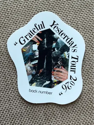 back number 팬클럽 회원 한정판 스티커