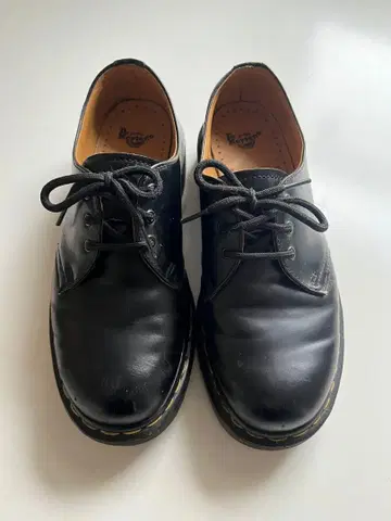 닥터 마틴 3홀 블랙 가죽 25cm