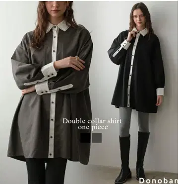 미사용 새상품 신상 donoban 도노반 셔츠 원피스