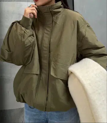 차오패닉 티피 가볍고 따뜻한/BIG 포켓 스탠드 워크 아우터