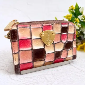 [ 새상품급 ] ATAO  Bell 키케이스 미니 지갑 로고 다기능 체리