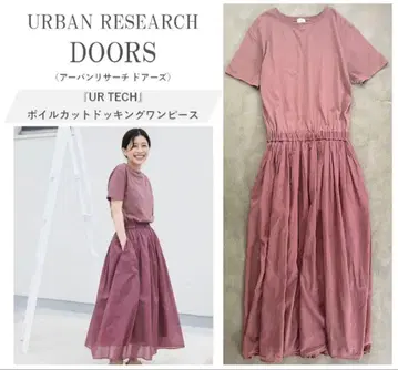 URBAN RESEARCH DOORS 보일 컷 도킹 원피스 M
