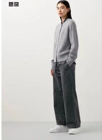 유니클로 x 콩트와르 데코토니에 코듀로이 와이드 팬츠 07 GRAY