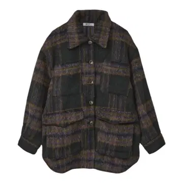 WITH KURUMI NAKATA 체크 자켓 아우터