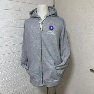 Microsoft for Startups 그레이 후드티