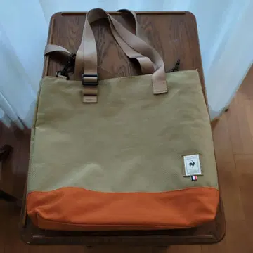 LE COQ SPORTIF 토트백 카키/오렌지