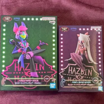 해즈빈 호텔에 오신 것을 환영합니다 모니터 탑 피규어 알래스터 바키 2점