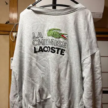 LACOSTE 그레이 맨투맨 트레이닝복 사이즈 4