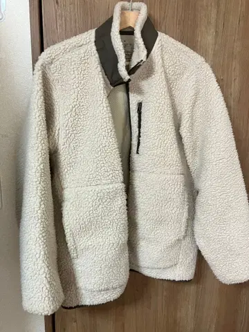 MUJI 아이보리 플리스 자켓 M 사이즈