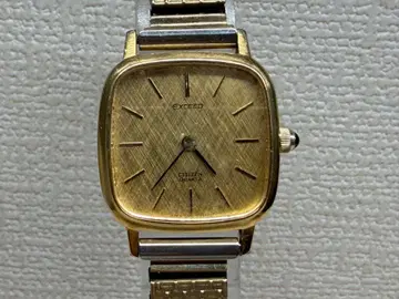 CITIZEN EXCEED QUARTZ 골드 손목시계 새상품 배터리