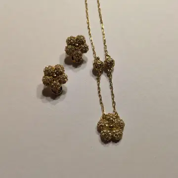 플러스 반돔 목걸이와 귀찌 세트 plus vendome