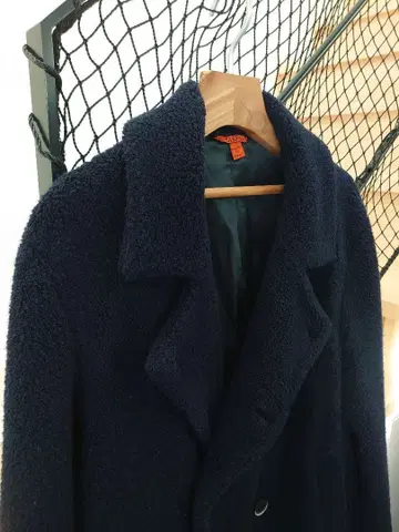 [ 새상품급 ] BARENA 이탈리아제 울 피코트 네이비 발레나