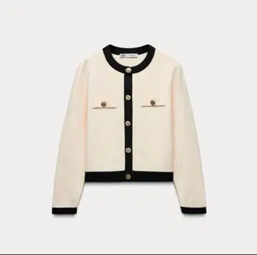 ZARA 골드 버튼 가디건