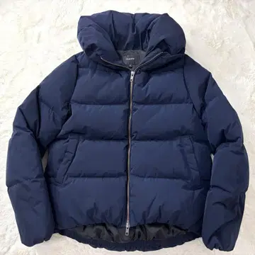 새상품급 Theory MOMO 숄카라 다운 M 네이비