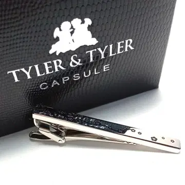 ttt246 영국제 타일러&타일러 넥타이핀 블랙 벚꽃