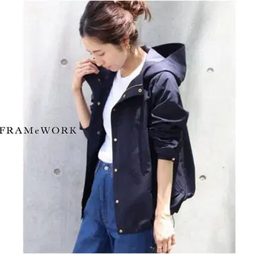 [ 새상품급 ] FRAMeWORK(프레임워크) 마운틴 후드티 숏 기장