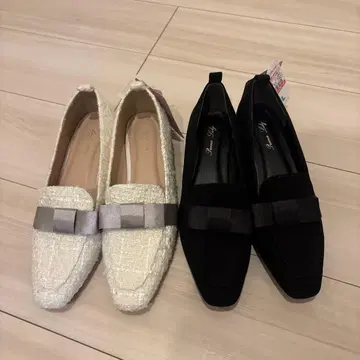 시마무라/카도와키 레이나 리본 포함 펌프스 2색 세트 택 포함