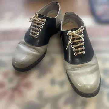 80'S REGAL 안장 옥스퍼드 신발 블랙 소텔 25위