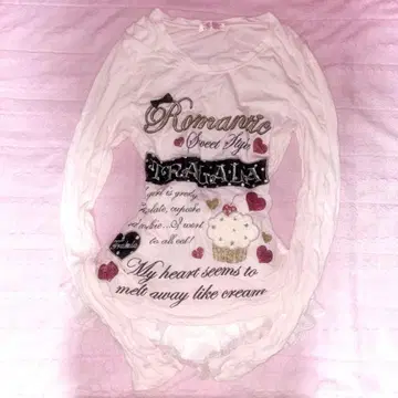 y2k TRALALA 긴팔 티셔츠 갸루 헤이세이 갸루