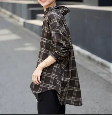 비에라 체크 루즈 셔츠