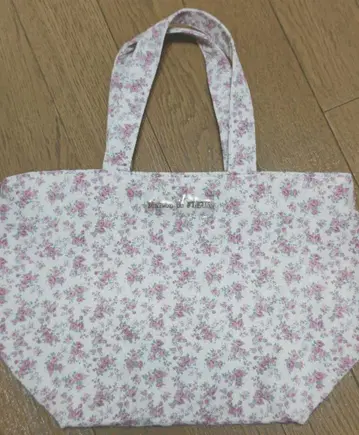 Maison de FLEUR 발수 가공 꽃무늬 핑크 토트백 메조풀