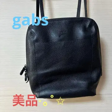 Gabs 블랙 가죽 숄더백