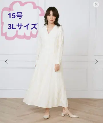 INED (이네드) 원피스 아이보리 15호 3L