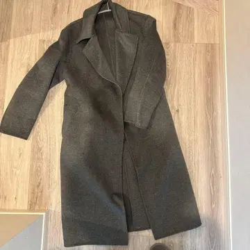 UNIQLO C 다크 그레이 롱 코트