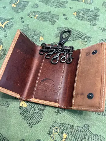 콜보 가죽 키케이스 브라운