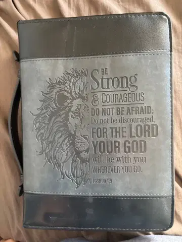 라이온 디자인 성경 커버