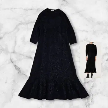 새상품급 DES PRES 데프레 렉스 더블 페이스 플레어 원피스