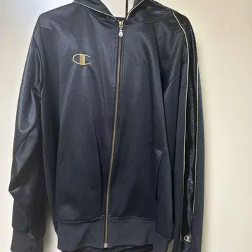 Champion 블랙 저지 풀 집업 [상하의 세트]