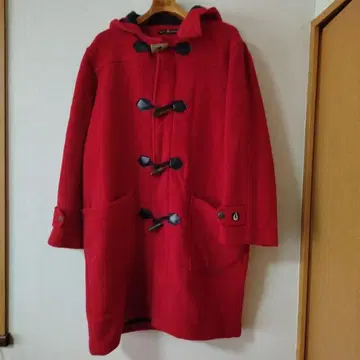 프랑스제 더플 코트 레드 M 사이즈