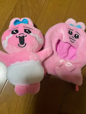빤쮸토끼 봉제 인형 & 판초 세트 미사용