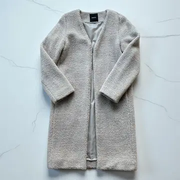 경량 DRWCYS (도로시즈) 부클레 소재 노카라 코트