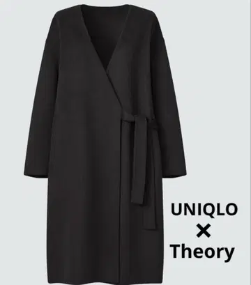 UNIQLO x Theory 블랙 롱 코트 L