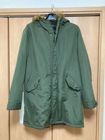 REALSTANDARD 올리브 그린 모즈 코트 플리스 안감 퍼 탈부착