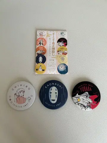 센과 치히로의 행방불명 핀 배지 3개 세트