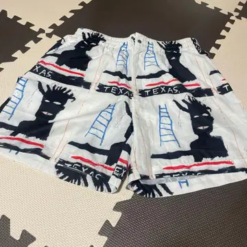 텍사스 아트 프린트 숏팬츠 바스키아