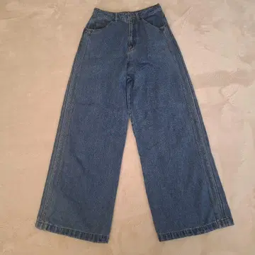 adidas 데님 와이드 레그 팬츠