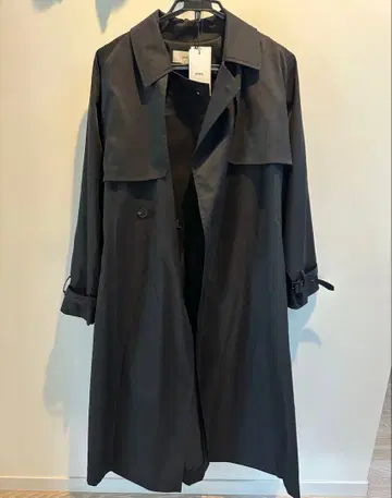 하이크 트렌치코트 블랙 롱