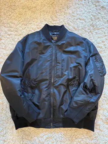 UNIQLO 유니클로 +J 질 샌더 MA-1 블루종 블랙 XXL