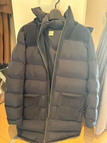 론 헤르만 블랙 다운 자켓 후드 부착